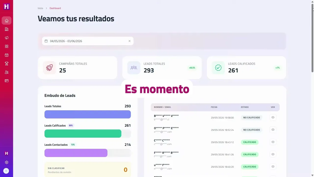 Vista previa del tutorial de Hyperleads